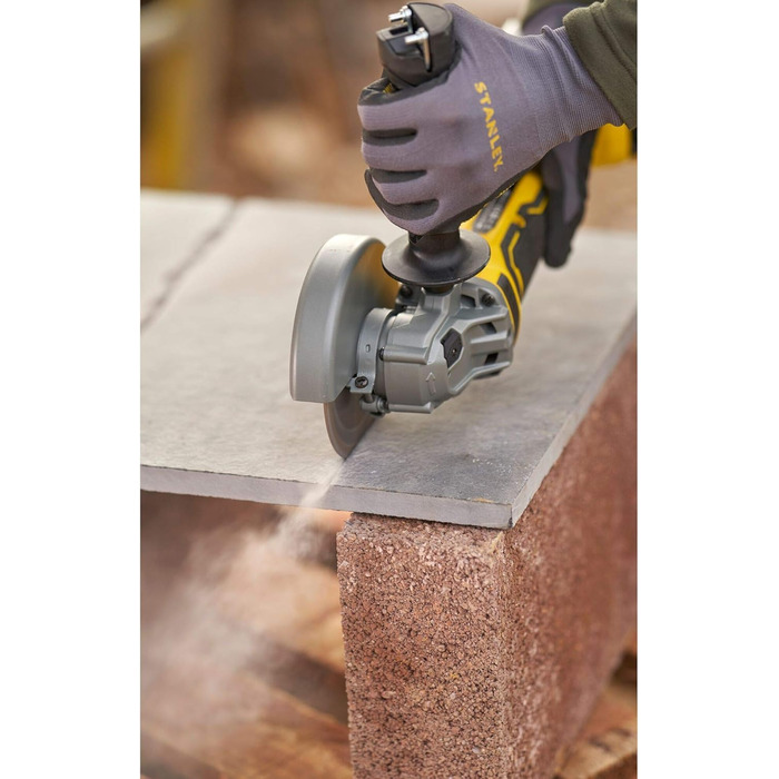 Акумуляторна кутова шліфувальна машина Stanley FatMax V20 SFMCG700B (18 В, діаметр диска 125 мм, безщітковий двигун, міцний литий