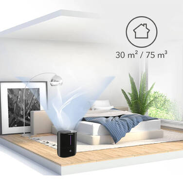 Зволожувач повітря ультразвуковий Trotec B 2 E Black (1160000051)