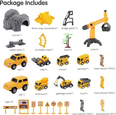 Автомобіль TUMAMA, гоночний трек, дитяча іграшка від 2 3 4 5 років, іграшка на шосе для маленьких дітей з 8 машинами, електричний