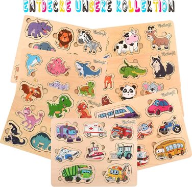 Плагінна гра Pikatoyz від 1 року, 2-3 роки. Ідеальний дерев&39яний пазл для дитячих подарунків. Дерев&39яна іграшка, що складаєтьс