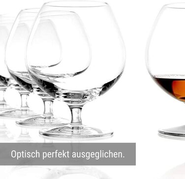 Келихи для коньяку Stlzle Lausitz I 585 мл I набір з 6 коньячних келихів I можна мити в посудомийній машині I тонке безсвинцеве кр