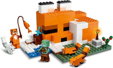 Конструктор LEGO Minecraft 21178, Лігво Лисиці, 193 деталі