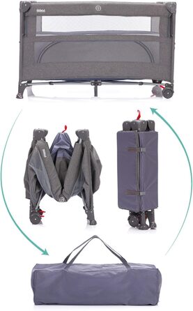 Ексклюзивне дитяче ліжечко Fillikid для подорожей Ліжечко для сну на боці від народження до 24 місяців (15 кг) Дитяче ліжечко для подорожей з матрацом Ліжечко для сну на боці з боковим відкриттям Дитяче ліжечко, дитяче ліжко 60x120 см