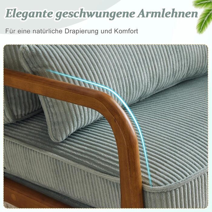 Крісло Bonnlo, м&39яке коктейльне крісло, сучасне крісло для відпочинку, крісло з відкидною спинкою для вітальні, м&39яке крісло з масиву дерева, крісло для читання, вантажопідйомність до 200 кг, вельветова тканина (синій колір)