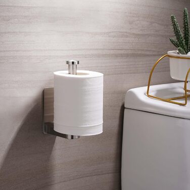 Тримач для туалетних рулонів Без свердління Самоклеючий Тримач для туалетних рулонів з нержавіючої сталі Тримач для туалетних руло