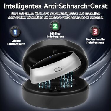 Заглушка від хропіння, пристрої проти хропіння, пристрій проти хропіння Sleep Ease, магнітний пристрій Sleepease з 3-швидкісним режимом для покращення якості сну та зняття втоми (B)