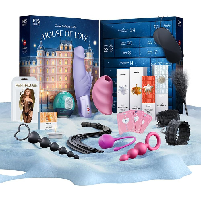 Еротичний адвент-календар EIS Deluxe 2025, 24 інтимні сюрпризи для пар та індивідуальних насолод