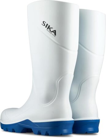 Робоче взуття SIKA Unisex PU, надзвичайно легке та зручне, нековзне, самоочисна підошва, термоізоляція від холоду та спеки, амортизуюча устілка для харчової та медичної промисловості, розмір 36 EU, біле