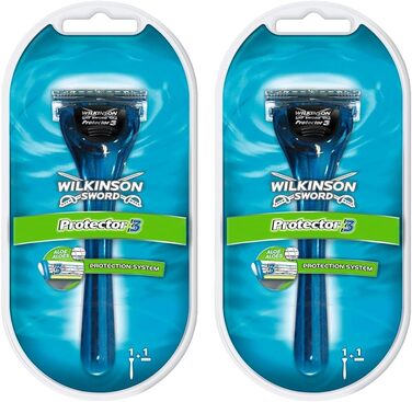 Чоловіча бритва Wilkinson Sword Protector 3 з 1 лезом, (упаковка з 2 шт.)