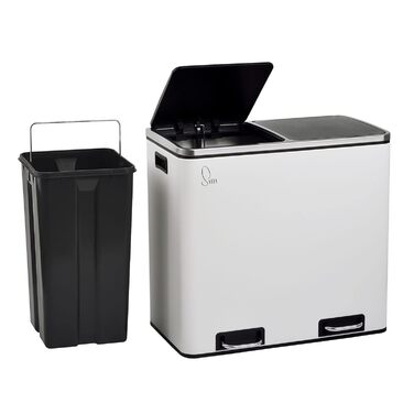 Педальний кошик для сміття 30 літрів внутрішній кошик для сміття дизайн кошик для сміття розділення сміття кошик для паперу органі