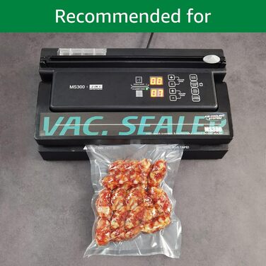 Структура вакуумного пакета MAGIC SEAL, дуже товста вакуумна пакувальна плівка 190 мкм, PAPE, без BPA, sac sous vide, 100 пакетів (28 x 40 см)