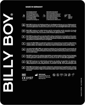 Презервативи BILLY BOY Big Mix, 200 шт. 56 мм Мікс презервативів широкого крою Різні кольори (2 x 100 шт. )
