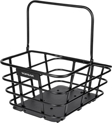 Велосипедний кошик Topeak Urban Basket DX 22L з алюмінію чорного кольору, вага 1,5 кг, розміри 44 x 32,6 x 24 см, 15002089