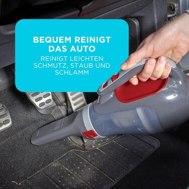 Автомобільний пилосос BlackDecker 12V з насадкою-щіткою, адаптером для підключення до прикурювача, кабелем 5 м, ADV1200