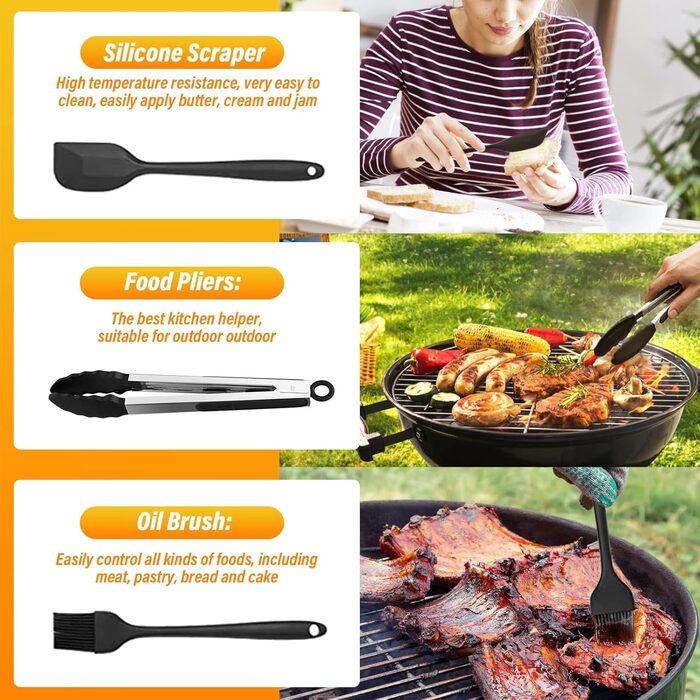 Аксесуари для фритюрниці, Аксесуари для фритюрниці з 9 предметів, Набір аксесуарів для фритюрниці, Аксесуари для фритюрниці, Аксесуари для фритюрниці з гарячим повітрям для фритюрниці 5.5 л