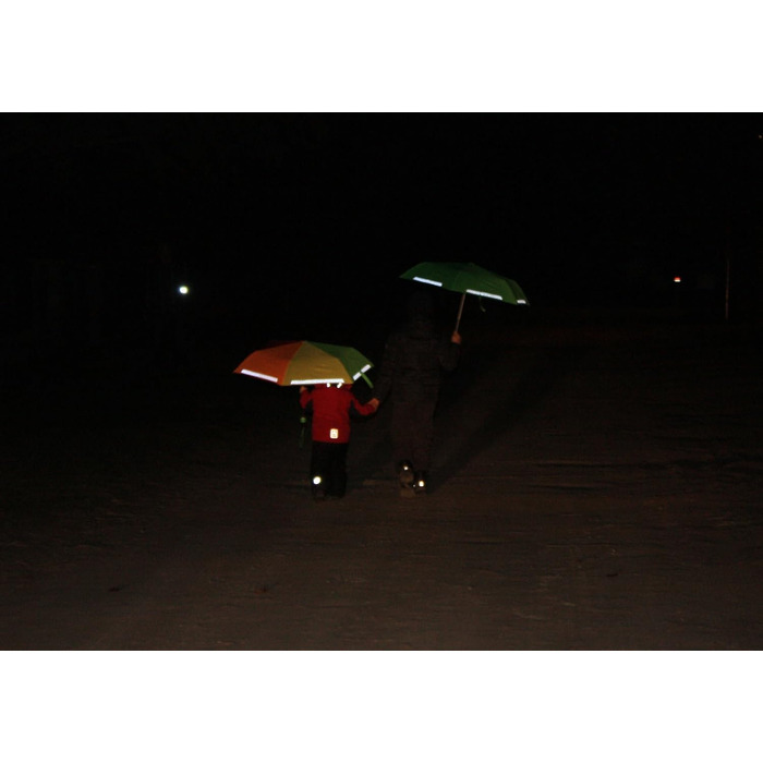 Дитяча парасолька Safety Reflex додаткове світло - неоново-зелений