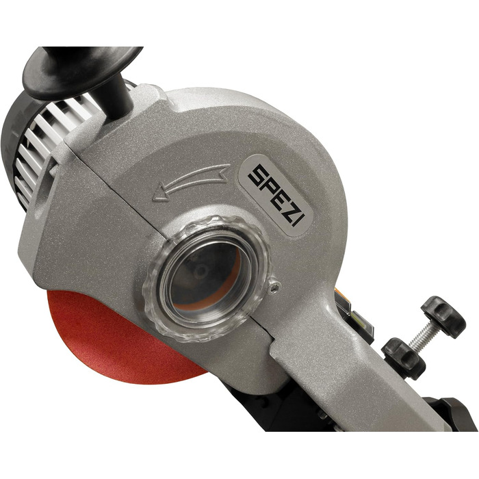 Пристрій для заточування ланцюгів HydroSharp 300 AutoClamp від Sgenspezi напівавтоматичний, 300 Вт, з гідравлічною системою затиску, LED підсвіткою та 3 шліфувальними кругами для професіоналів та домашніх майстрів
