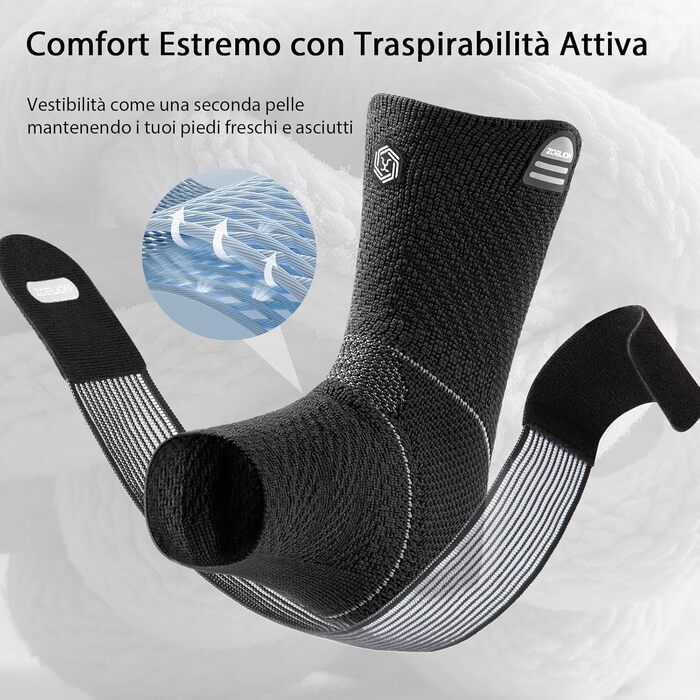 Бандаж для гомілковостопного суглоба з унікальною сітчастою стрічкою, 3D-в&39язана повітряна тканина для підтримки гомілковостопного суглоба при плантарному фасціїті та ахілловому сухожиллі, регульований бандаж для стопи для знеболення та підтримки травм,