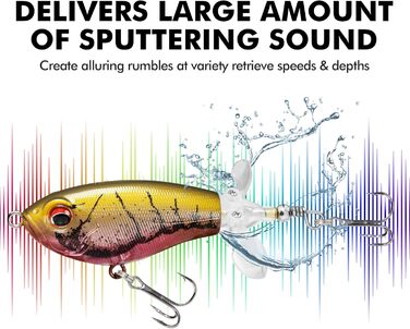 Приманки TRUSCEND Top Water Fishing Lures, приманки Whopper для прісної та морської риболовлі, плаваючі приманки для окуня, сома, щуки, тизери для рибальської приманки Wobble, рибальські подарунки для чоловіків