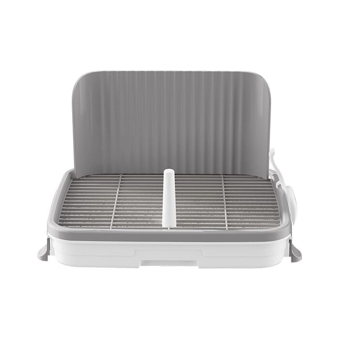 Туалет для собак Factorys, Туалет для собак, Туалет для собак, Туалет для цуценят, Міцний, Міцна станція для сечовипускання, Багатофункціональний туалет для собак, Кімнатний туалет для собак, (Сірий, 537x31 см) 537x31 см Сірий