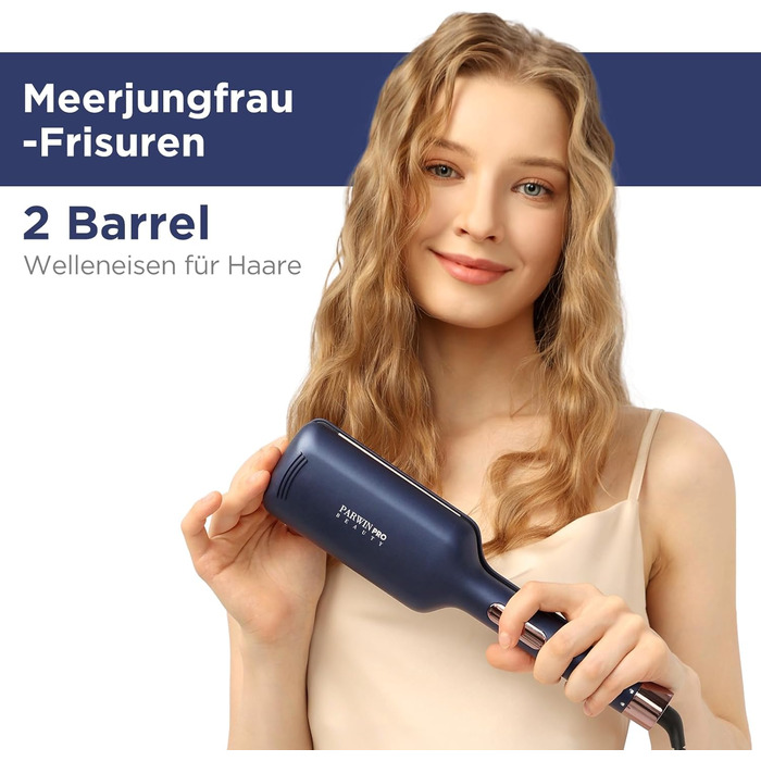Стовбури русалки для волосся, плойка для великих локонів 32 мм, бігуді PARWIN PRO BEAUTY -Hair Curler, стайлер для завивки волосся