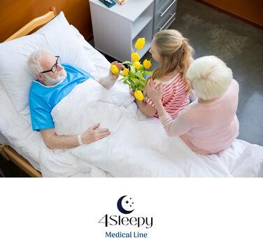 Водонепроникний чохол для матраца синього кольору. Дихаючий та придатний для миття, 90x200 см, для матраців висотою 17 см - Зроблено в Європі. Водонепроникний чохол, який можна прати, для лікарняних та реабілітаційних матраців. 90x200x17