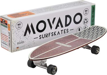 Серф-скейтборд Tropical Vintage Retro Cruiser лонгборд вінтажний ретро-круїзер тропічний ABEC-11 високошвидкісний унісекс повний комплект Deck 1 для карвінгу серфінгу по асфальту дерев'яна дека оригінал 2025