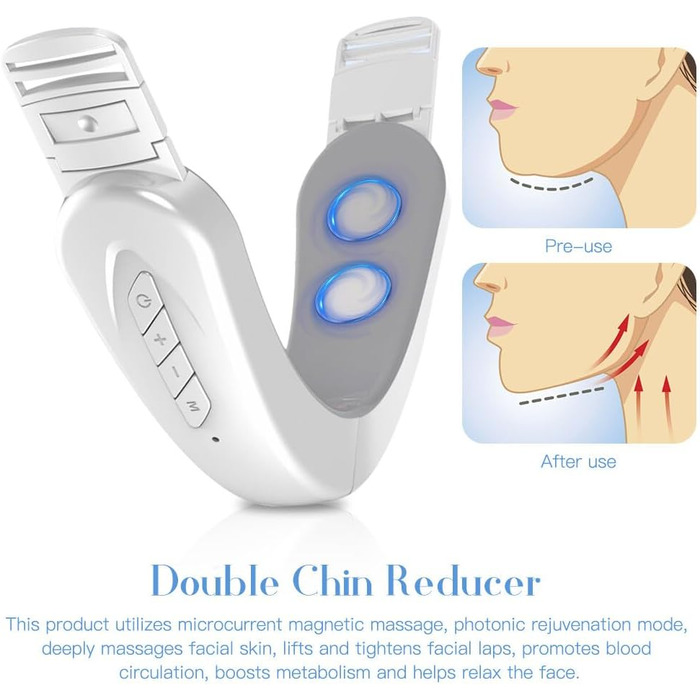 Електричний V вимірювач краси обличчя, масажер для обличчя EMS, пристрій для формування обличчя V, масажер для обличчя проти подвійного підборіддя, масажер для формування обличчя V, пристрій для підтяжки обличчя V, тренажер для підборіддя електричний