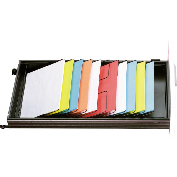 Роздільник SSI Schfer, похилий лоток, 11 відділень DIN A4, для шухляд глибиною 800 мм, для шухляд з 3 одиницями висоти, В 106 мм x Ш 325 x Г 678