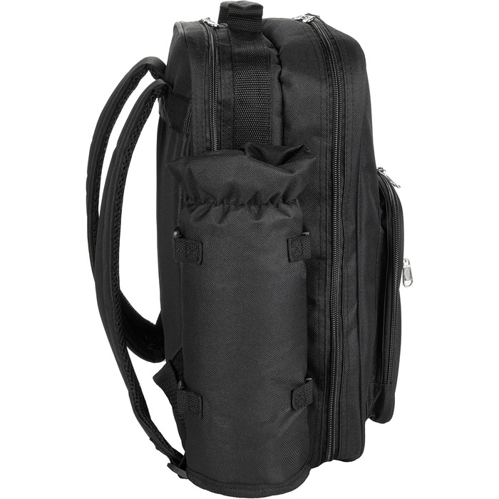 Рюкзак для пікніка BRUBAKER для 4 осіб, чорний, 30 39 x 21 см - вкл. відділення-холодильник знімний ізольований тримач для пляшок, чорний - 4 особи