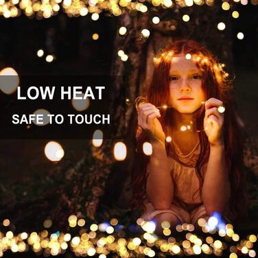 Світлодіодна батарея казкових вогнів, 2x12M 120 світлодіодів з мідного дроту з водонепроникним таймером DIY різдвяні казкові вогні