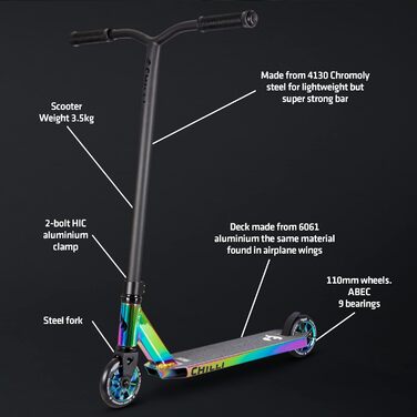 Преміальний трюковий самокат для початківців та середніх райдерів Chrome