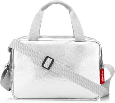 Сумка-холодильник Reisenthel Coolerbag-to-go Невелика сумка-холодильник для обіду, яку можна носити через плече ідеально підходить для пікніків, офісу та в дорозі. Один розмір, сріблястий колір Crackle
