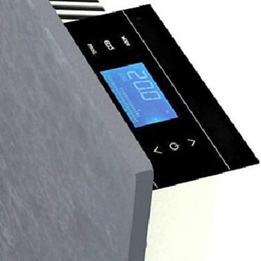 Енергозберігаючий обігрівач Emerio, SH-122561, ВИРОБЛЕНО В ЄВРОПІ, бездоганна ефективність інфрачервоного/конвектора/вентиляторного обігрівача, IP24, дизайн Iceland Lavastone, настінний, 2000 Вт