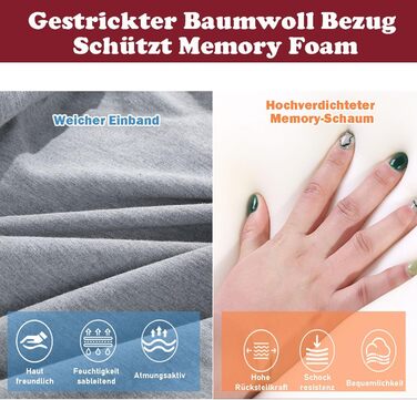 Клиноподібна подушка для ліжка та дивана, подушка для читання з піни з ефектом пам&39яті, ергономічна подушка для спини, шиї та ніг, подушка для рефлюксу, подушка для ніг з чохлом, який можна прати, для ліжка, дивана, сидіння, сну та читання