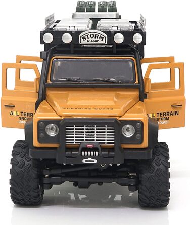 Металевий краулер 4WD 128 RTR жовтий, 22567 D90X28