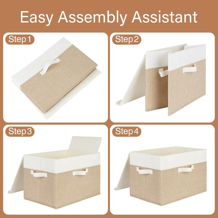 БАБУСЯ КАЖЕ Комплект складних коробок для зберігання та коробок для гардеробу