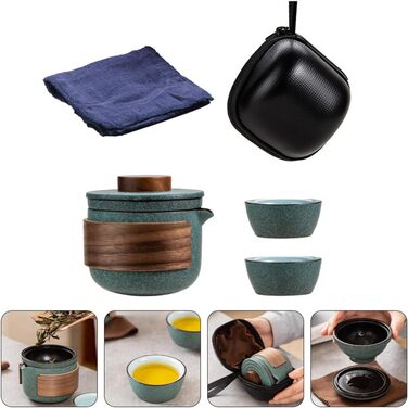 Кунг-фу Чайний Сервіс з Кераміки Портативний Дизайн для Офісу та Повсякдення. Безпечний та Елегантний Посуд у Унікальному Стилі