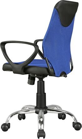 Дитяче офісне крісло FineBuy Terni для дітей віком від 6 років зі спинкою, ергономічне дитяче офісне крісло, регульоване по висоті, синє