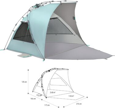 Пляжний притулок Terra Nation Reka Kohu plus rPET, синій