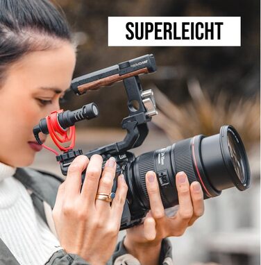 �DE VideoMicro спрямований мікрофон для кріплення на камеру для запису відео та створення контенту VideoMicro Single