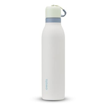 Ізольована пляшка для води з нержавіючої сталі Owala FreeSip Twist з трубочкою, 710 мл без BPA, ідеально підходить для спорту, фітнесу, подорожей, йоги та активного відпочинку, Iced Breeze