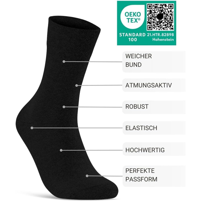 Пар діабетичних шкарпеток для чоловіків та жінок без гумки та безшовні, виготовлені з бавовни. Діабетичні шкарпетки з комфортною манжетою, без гумки, розмір 39-42, чорні., 24 10