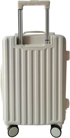 Набір валіз Leandra 4 шт., жорсткий корпус, колеса, телескопічна ручка, кодовий замок, білий колір, колекція NTK