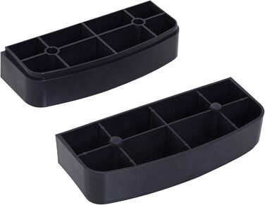 Степер HOMCOM Аеробний степер з 2 рівнями регулювання висоти 10-15 см, нековзний фітнес-степер, міні-степер для домашнього офісу, чорний сірий