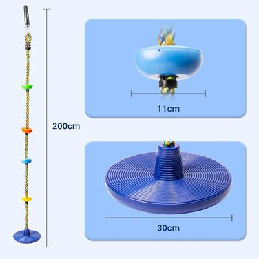 Лазіння мотузкові гойдалки дерево дитячі гойдалки з платформою і диск гойдалки сидіння набір ігровий набір аксесуари (лазіння моту