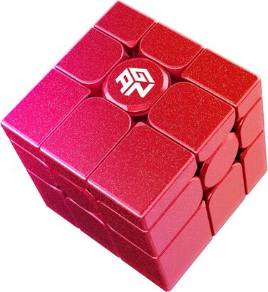 Кубик Рубіка Класичний 3x3, Speed Cube Original з IPG і GES, Magic Cube без наклейок, GAN Cube Classic Products - ідеальна гра-головоломка для дорослих і дітей (Mirror Rouge), 356RS