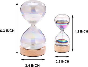 Пісочний годинник SuLiao для утену, поворотний на 720, старовинний білий пісочний годинник, вінтажний пісочний годинник 1 Hora Reloj de Arena, великий метал, пісочне скло, офіс, письмовий стіл, дім, весільне оформлення (вітражі, набір 30 хв і 5 хв)
