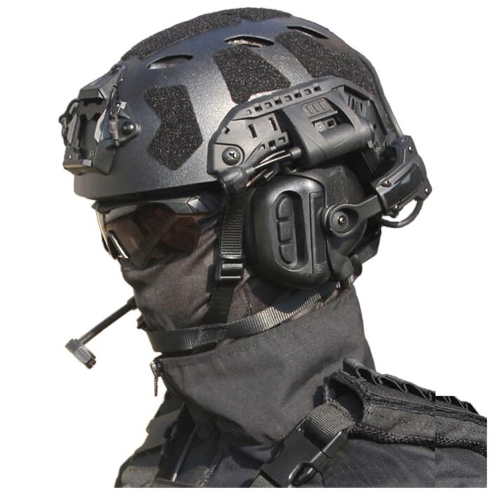 Комплект шолома для страйкболу Fast з гарнітурою, тактичним шоломом Fast з лінзами, кріпленням для ПНВ та моделлю бінокля для ігор на відкритому повітрі, страйкбол, пейнтбол та CS