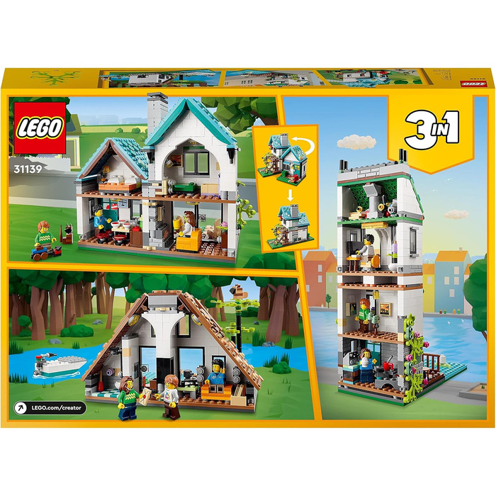 Конструктор LEGO Creator 31139, 3-в-1 "Затишний будинок", 808 деталей